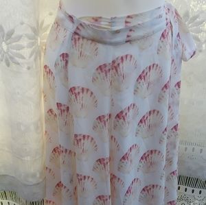 Lovers and Friends Scallop Maxi Wrap Skirt